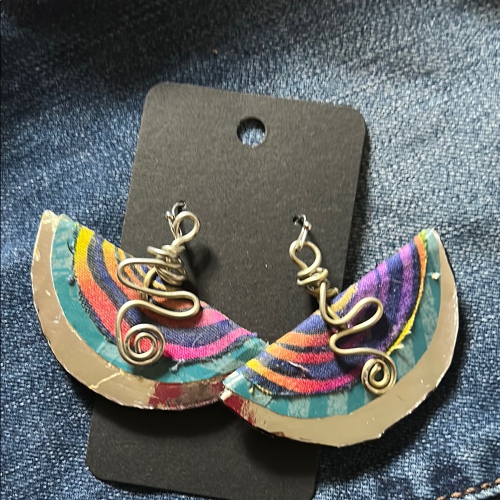Colorful Abstract Handmade Earrings
